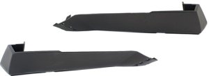 Rear Bumper End Extension Pair/Set for 2007-2017 Ford Expedition EL/Max Models, Right (Passenger) and Left (Driver) Sides with Wheel Opening Mouldings, Replacement