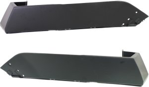 Rear Bumper End Pair/Set for 2007-2017 Ford Expedition, Right (Passenger) and Left (Driver) Extensions with Wheel Opening Moldings, Excluding EL/Max Models, Replacement