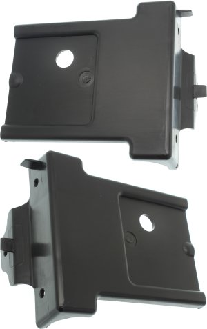 Front Bumper Lower Bracket Pair/Set for Cadillac Escalade, Yukon, Yukon XL 2015-2020, Right (Passenger) and Left (Driver), Plastic, Replacement