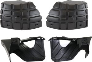 Front Bumper Support Pair/Set for 2007-2010 GMC Sierra 2500 HD/3500 HD, Pair/Set of 4, Right (Passenger) and Left (Driver), Front and Rear Section, Excludes 2007 Classic - Replacement