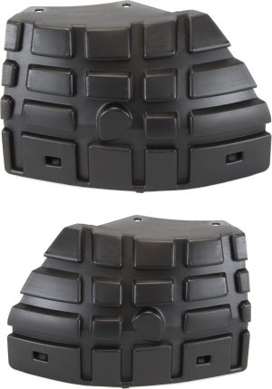 Front Bumper Support Pair/Set for GMC Sierra 2500 HD & 3500 HD 2007-2010, Includes Right (Passenger) & Left (Driver) Sections, Excludes 2007 Classic Model, Replacement