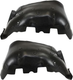 Front Fender Liner Pair/Set for GMC Sierra 2500 HD/3500 HD 2011-2014, Right (Passenger) and Left (Driver) Sides, Replacement