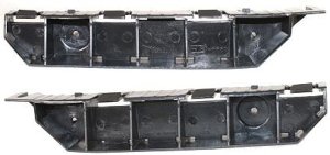 Front Bumper Bracket Pair/Set for 2001-2003 Honda Civic Coupe, Right (Passenger) and Left (Driver) Sides, Replacement