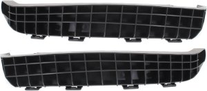 Front Bumper Bracket Pair/Set for 2007-2008 Vehicles with Right (Passenger) and Left (Driver) Side Support, Under Headlight Location, Made from Plastic, Replacement