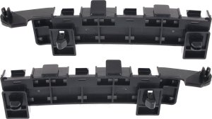 Front Bumper Bracket Pair/Set for Honda Fit 2009-2014, Right (Passenger) and Left (Driver) Side Spacer, Plastic, Replacement