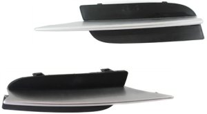 Pair/Set - Front Fog Light Cover for Honda Civic 2009-2011, Right (Passenger) and Left (Driver), Coupe, Primed (Ready to Paint) - Replacement Set