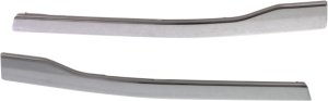 Grille Molding Pair/Set for 2012-2015 Honda Pilot, Right (Passenger) and Left (Driver), Center Upper Bar, Chrome Replacement