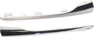 Grille Molding Pair/Set for 2010 Hyundai Elantra, Pair/Set of 2, Right (Passenger) and Left (Driver) Center Upper, Replacement