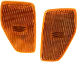 Front Side Marker Light Assembly for 2006-2010 Hummer H3, Includes Right (Passenger) and Left (Driver) Lights, Replacement Pair/Set