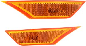 Front Side Marker Light Assembly for 2016-2021 Honda Civic - Right (Passenger) and Left (Driver) Compatibility with Coupe/Sedan (2016-2020) and Hatchback Models - Replacement Pair/Set