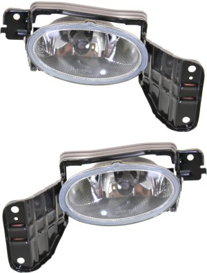 Front Fog Light Assembly for 2010 Honda Accord Crosstour, Right (Passenger) and Left (Driver) Replacement Pair/Set