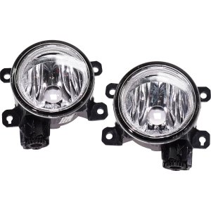 Front Fog Light Assembly Pair/Set for Honda Civic 2013-2016, 2.4L Eng. Sedan, Honda Accord Coupe and Honda Fit 2015-2019, Right (Passenger) and Left (Driver) Replacement