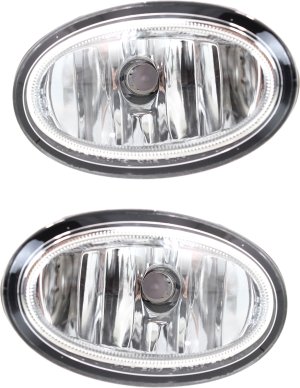 Front Fog Light Assembly Pair/Set for Honda CR-V 2017-2019 and Honda HR-V 2016-2018, Right (Passenger) and Left (Driver) Replacement