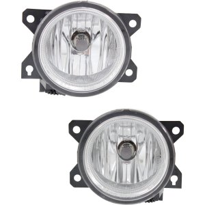 Front Fog Light Assembly Pair/Set for Honda Civic (2016-2021, Excluding Type R Model)/Fit (2018-2020)/HR-V EX/EX-L/Sport Models (2019-2022), Right (Passenger) and Left (Driver) Replacement