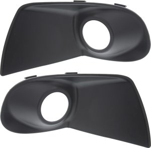 Front Fog Light Molding Pair/Set for Hyundai Tiburon 2005-2006, Right (Passenger) and Left (Driver), Paint to Match, Replacement