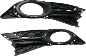 Front Fog Light Molding Pair/Set for 2014-2017 Honda Odyssey, Right (Passenger) and Left (Driver), Primed (Ready to Paint) - Replacement