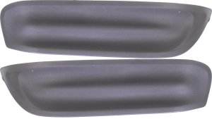 Pair/Set - Fog Light Cover for Honda Civic 2012-2013, Right (Passenger) and Left (Driver) Dark Gray, Replacement Set