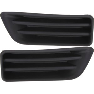 Front Fog Light Cover for 2006-2007 Honda Accord, Right (Passenger) and Left (Driver) Sides, Black Replacement Pair/Set