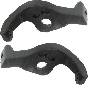 Headlight Bracket Pair/Set for Honda CR-V 2007-2011, Upper Front Section, Right (Passenger) and Left (Driver) Side, Replacement