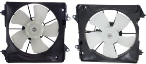 Radiator and A/C Condenser Fan Assembly Set for Honda HR-V 2016-2022 Replacement