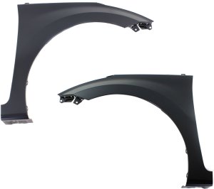 Front Fender Pair/Set for 2011-2016 Hyundai Elantra, Right (Passenger) and Left (Driver), Primed (Ready to Paint), Steel, Excluding Touring Model, Replacement