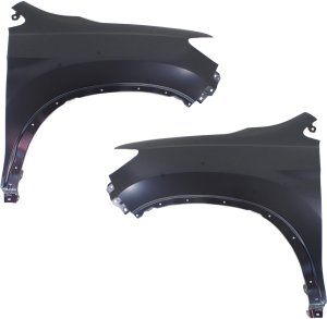 Front Fender Replacement Pair/Set for Honda Passport 2019-2021/Ridgeline 2017-2020, Right (Passenger) and Left (Driver), Primed (Ready to Paint), Steel