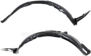 Front Fender Liner Pair/Set for Hyundai Elantra 2009-2012, Includes Right (Passenger) and Left (Driver) Fender, Complete Replacement Set