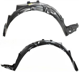 Front Fender Liner Pair/Set for 2006-2011 Honda Civic, Right (Passenger) and Left (Driver) Replacement