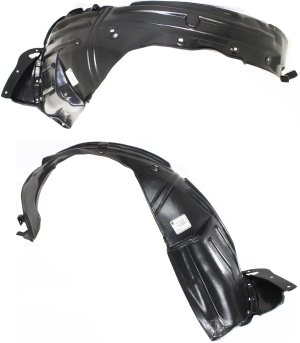 Front Fender Liner Pair/Set for 2012-2015 Honda Pilot, Includes Right (Passenger) and Left (Driver) Sides Replacement