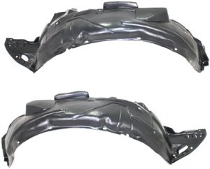 Front Fender Liner Pair/Set for Honda Civic 2006-2011, Right (Passenger) and Left (Driver), Pair/Set of 2, Replacement