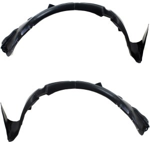 Front Fender Liner Pair/Set for Hyundai Accent 2012-2014, Right (Passenger) and Left (Driver), Fits Hatchback 2012-2013/Sedan to June 10, 2013 - Replacement