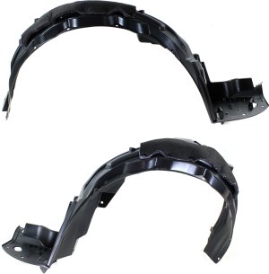Front Fender Liner Pair/Set for 2008-2012 Honda Accord Sedan, USA Built Vehicle, Vacuum Form with Insulation Foam, Right (Passenger) and Left (Driver) Side Replacement