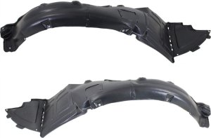 Front Fender Liner for Hyundai Sonata 2011-2015, Right (Passenger) and Left (Driver), Hybrid Model, Replacement Pair/Set