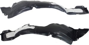 Front Fender Liner Pair/Set for Hyundai Elantra 2014-2016, Right (Passenger) and Left (Driver) Replacement