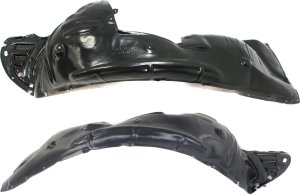 Front Fender Liner Pair/Set for Honda Odyssey 2014-2017, Right (Passenger) and Left (Driver) Replacement