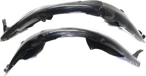 Front Fender Liner Pair/Set for Hyundai Sonata 2015-2017, Right (Passenger) and Left (Driver), Excludes Limited, 2.4L Engine, Sport, Ultimate, Hybrid Models Replacement