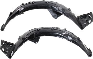 Front Fender Liner Pair/Set for 2016-2018 Honda Civic Right (Passenger) and Left (Driver), Excludes Touring Model, Suitable for Coupe/Sedan, Replacement