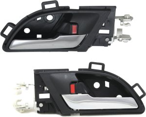 Front Interior Door Handle Pair/Set for Honda CR-V 2007-2011, Right (Passenger) and Left (Driver) Replacement