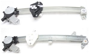 Front and Rear Window Regulator Set for Honda Accord 2008-2012, Right (Passenger), Power, with Motor Replacement