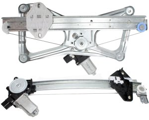 Front and Rear Window Regulator Set for Honda Civic 2006-2011, Right (Passenger) Side, Power, with Motor, Replacement
