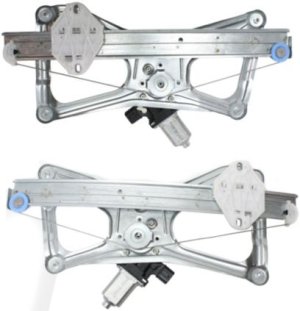 Pair/Set - Front Window Regulator for Honda Civic 2006-2011, Right (Passenger) and Left (Driver), Power Operated, With Motor, Replacement Set