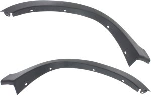 Rear Wheel Opening Molding Pair/Set for Honda CR-V 2005-2006, Right (Passenger) and Left (Driver), Black Plastic, Replacement, Japan/UK Built