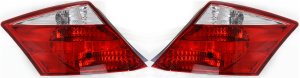 Tail Light Assembly Pair/Set for Honda Accord Coupe 2008-2010, Includes Right (Passenger) and Left (Driver) Side, Replacement