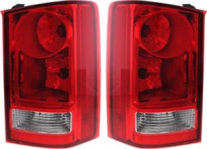 Tail Light Assembly Pair/Set for 2009-2015 Honda Pilot, Right (Passenger) and Left (Driver), Replacement