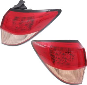Tail Light Pair/Set for 2016-2018 Honda HR-V, Right (Passenger) and Left (Driver) Outer Lens and Housing Replacement