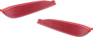 Rear Bumper Reflector Pair/Set for Hyundai Elantra Sedan 2011-2013, Right (Passenger) and Left (Driver) Side, Replacement