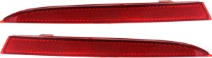 Rear Bumper Reflector Light for Honda Accord 2013-2015, Right (Passenger) and Left (Driver) Pair/Set of 2, Replacement
