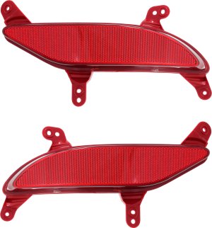 Rear Bumper Reflector Light Pair/Set for Hyundai Santa Fe Sport 2013-2016, Right (Passenger) and Left (Driver), Replacement