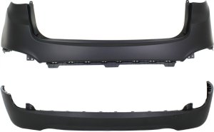 Rear Bumper Cover Set for 2010-2015 Hyundai Tucson, Upper and Lower Replacement Parts