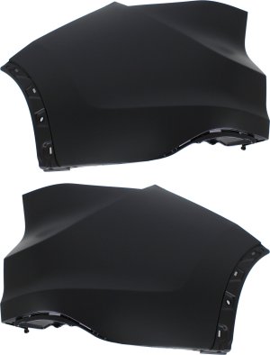 Rear Bumper End Pair/Set for 2012-2014 Honda CR-V, Right (Passenger) and Left (Driver) Upper Cover, Primed (Ready to Paint) Auto Part Replacement